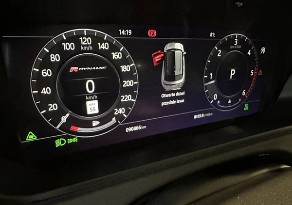 Land Rover Range Rover Velar cena 159900 przebieg: 90886, rok produkcji 2018 z Przeworsk małe 277